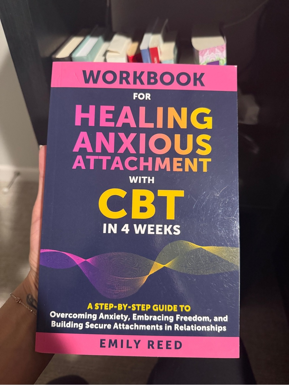 Healing Anxious Attachment Workbook with CBT – Pink & Navy